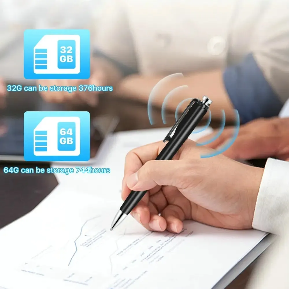 32gb 64g 128g Portable Digital Sound Audio Recording Pen Device
