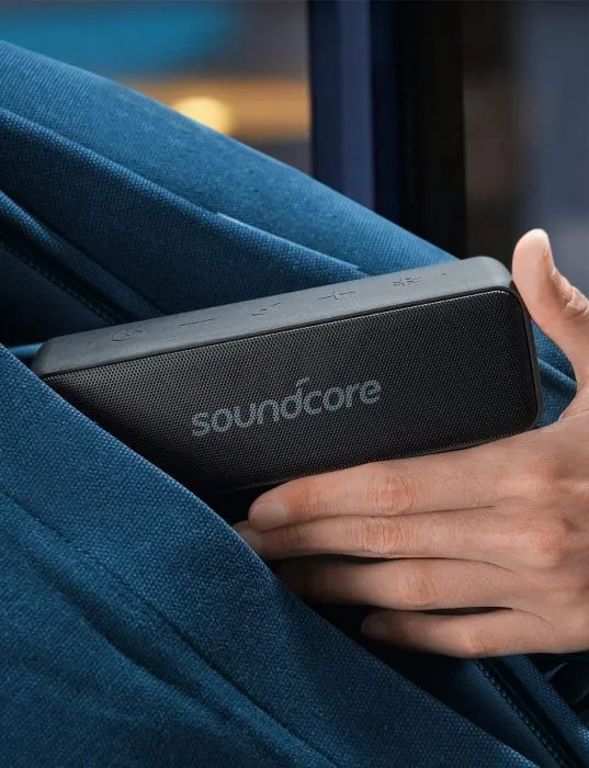 Anker Soundcore Motion B, Portable Bluetooth Speaker, with 12W Louder Stereo Sound, IPX7 Waterproof, and 12  Hr Longer-Lasting Playtime, Soundcore Speaker Upgraded Edition for Home and Outdoors