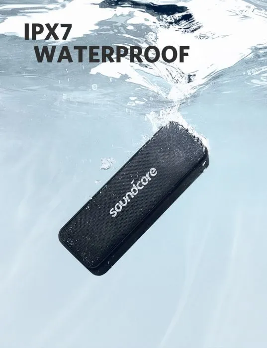 Anker Soundcore Motion B, Portable Bluetooth Speaker, with 12W Louder Stereo Sound, IPX7 Waterproof, and 12  Hr Longer-Lasting Playtime, Soundcore Speaker Upgraded Edition for Home and Outdoors