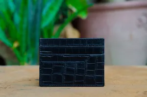 Black Leather Slim Card Holder