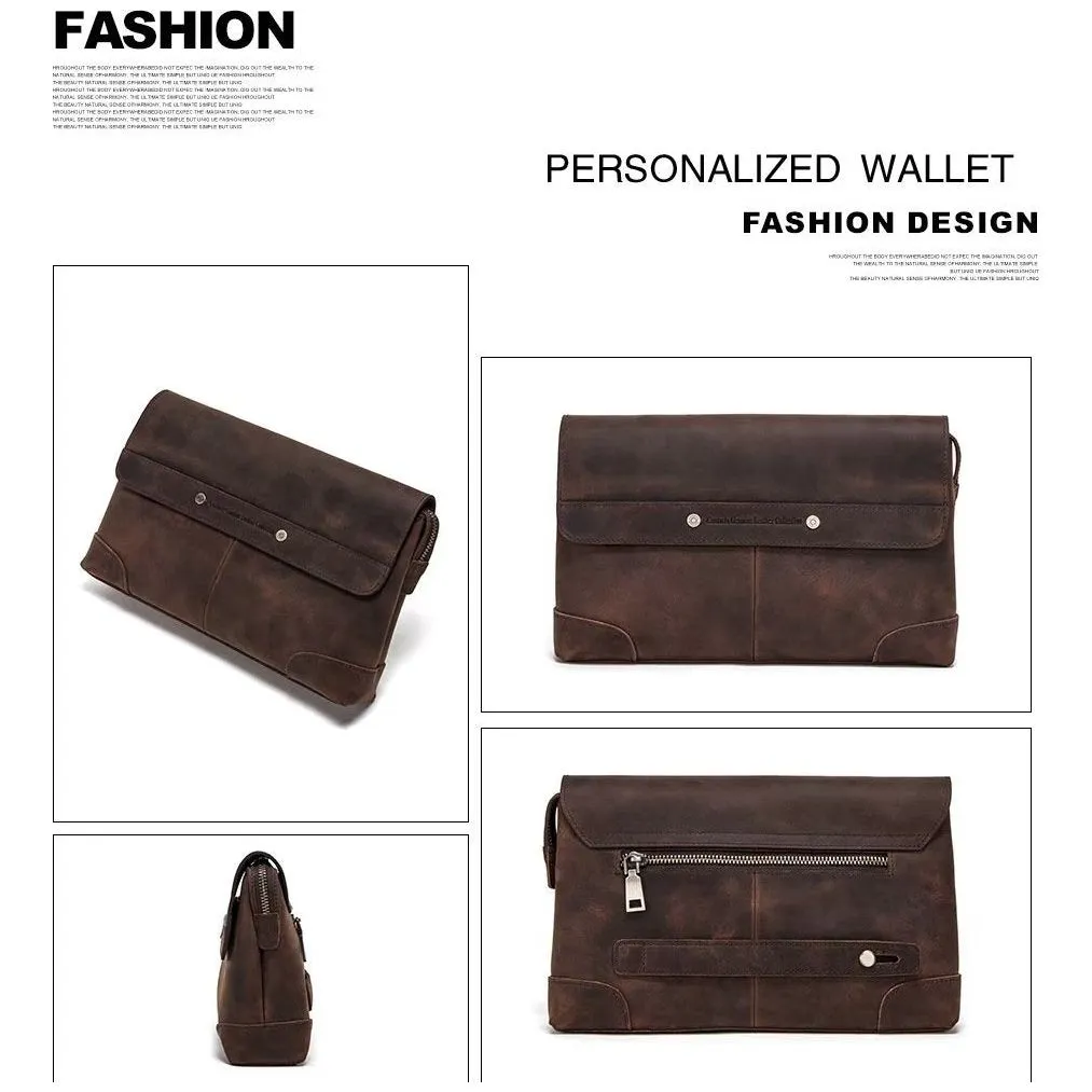 CowLuxe Stylish Leather Men's Gear Bag