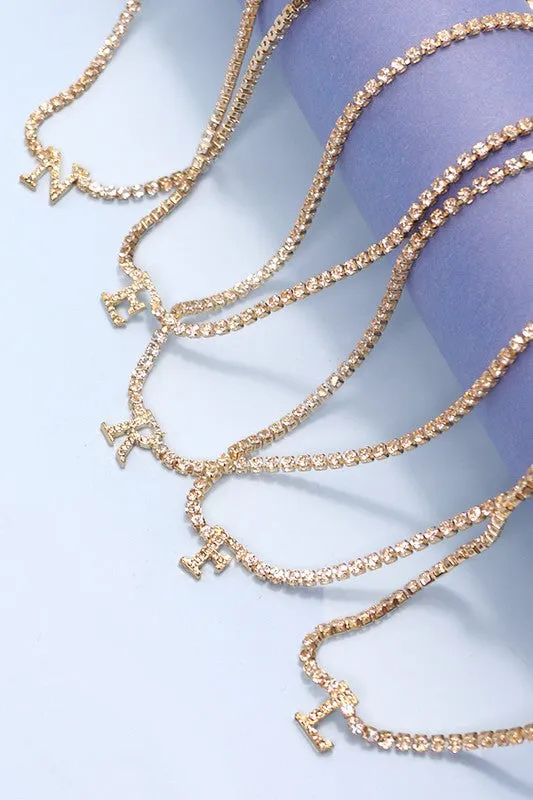 Diamond Initial Necklace