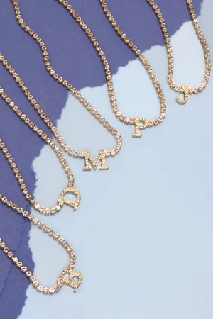 Diamond Initial Necklace