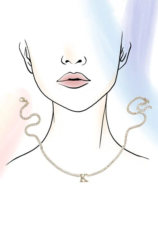 Diamond Initial Necklace