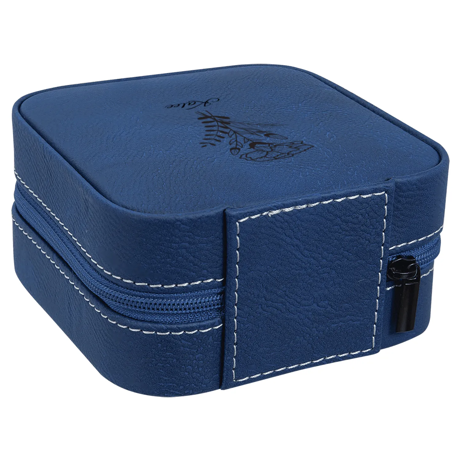 Gifts for her| "Personalized Premium PU Leather Travel Jewelry Box  Custom Name & Birth Flower, The Ultimate Gift for Every Woman"