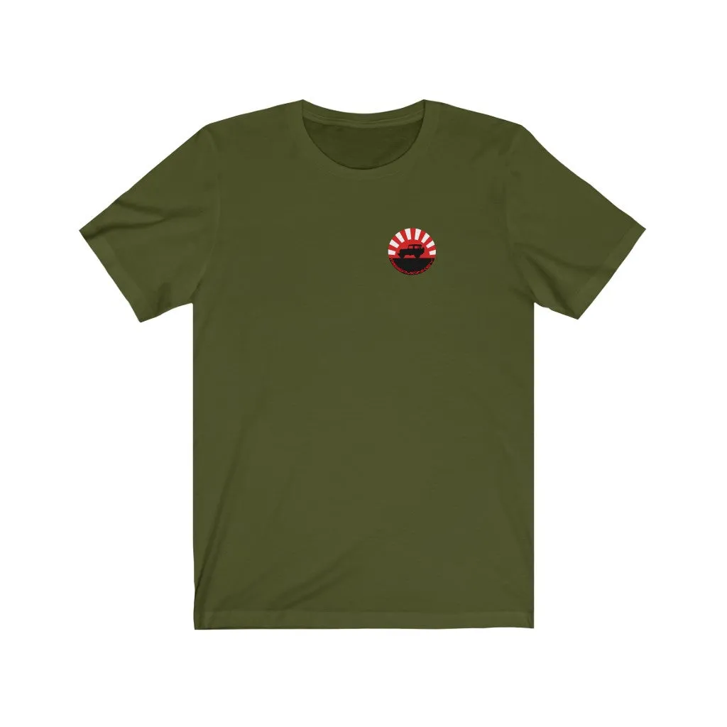 Land Cruiser 40 through 60 series Jersey Short Sleeve Tee Rising Sun FJ40 Gifts by Reefmonkey