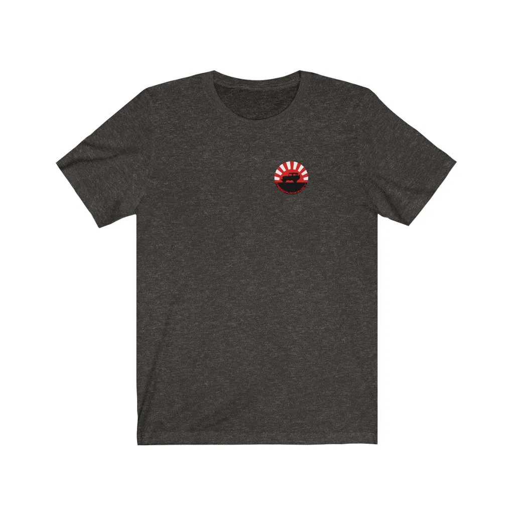 Land Cruiser 40 through 60 series Jersey Short Sleeve Tee Rising Sun FJ40 Gifts by Reefmonkey