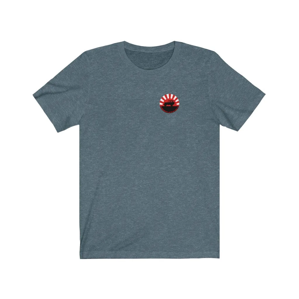 Land Cruiser 40 through 60 series Jersey Short Sleeve Tee Rising Sun FJ40 Gifts by Reefmonkey