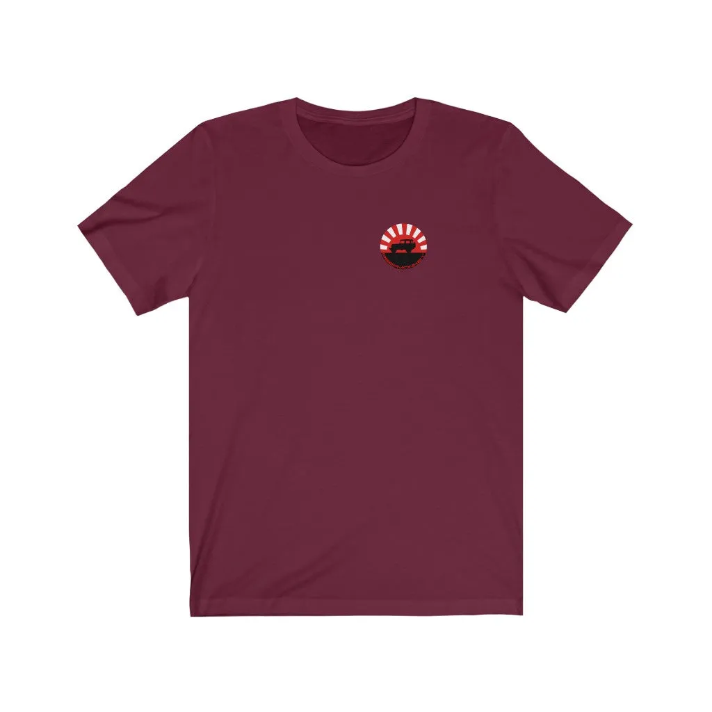 Land Cruiser 40 through 60 series Jersey Short Sleeve Tee Rising Sun FJ40 Gifts by Reefmonkey