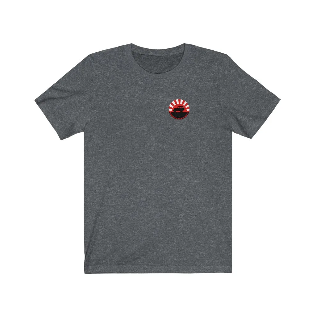 Land Cruiser 40 through 60 series Jersey Short Sleeve Tee Rising Sun FJ40 Gifts by Reefmonkey