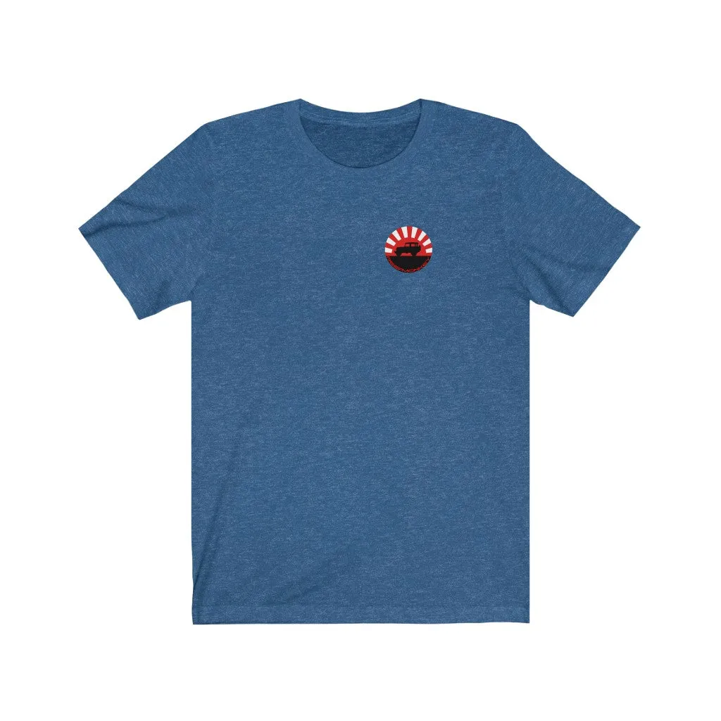 Land Cruiser 40 through 60 series Jersey Short Sleeve Tee Rising Sun FJ40 Gifts by Reefmonkey