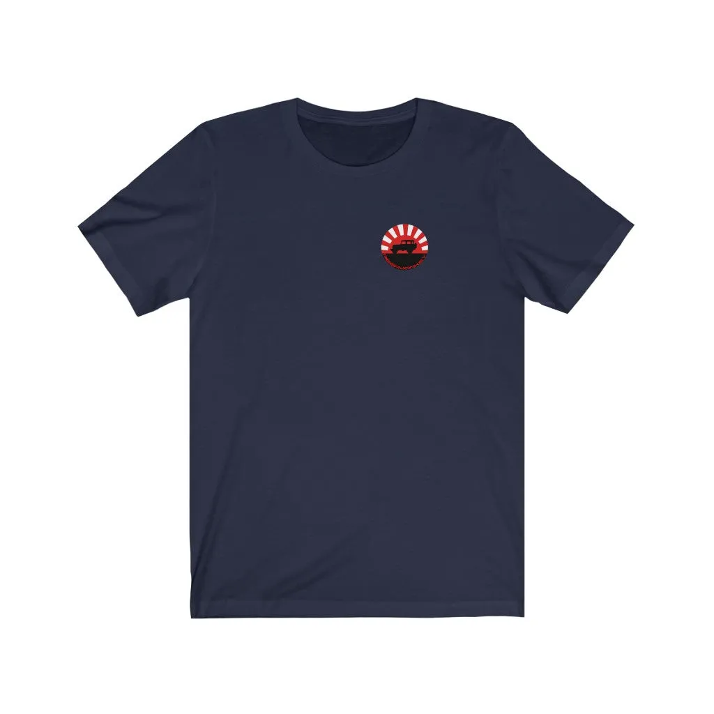 Land Cruiser 40 through 60 series Jersey Short Sleeve Tee Rising Sun FJ40 Gifts by Reefmonkey