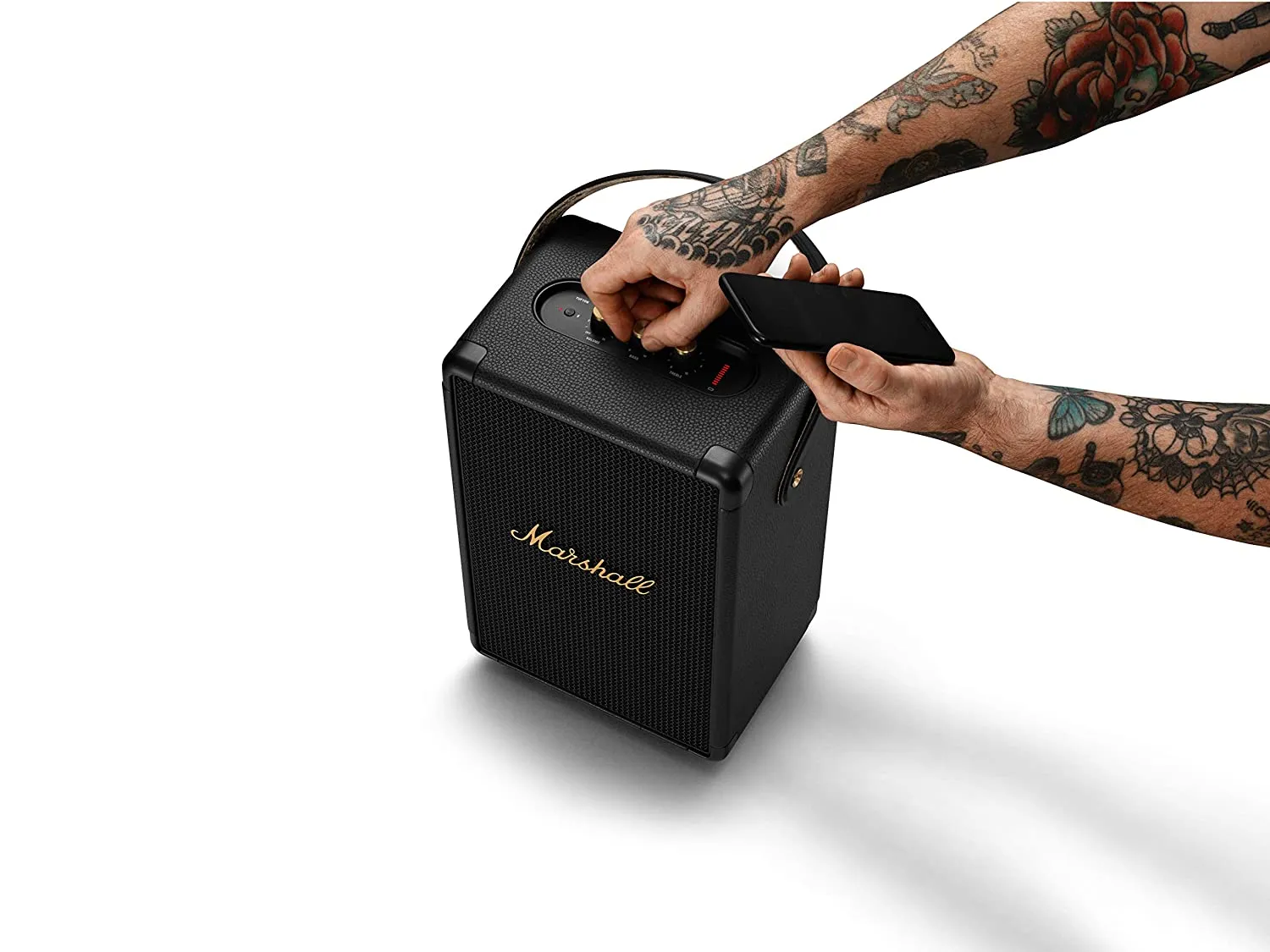 Marshall Tufton 80 Watt Wireless Bluetooth Portable Speaker (Black & Brass)