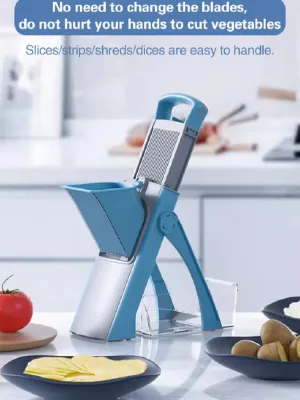 Multifunctional Kitchen Vegetable Slicer Food Chopper Manual Potato Shreds Cutter Short Eye-Catching Title for Food Preparation