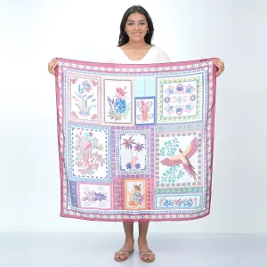 PINE FLAMINGO SCARF - MAROON