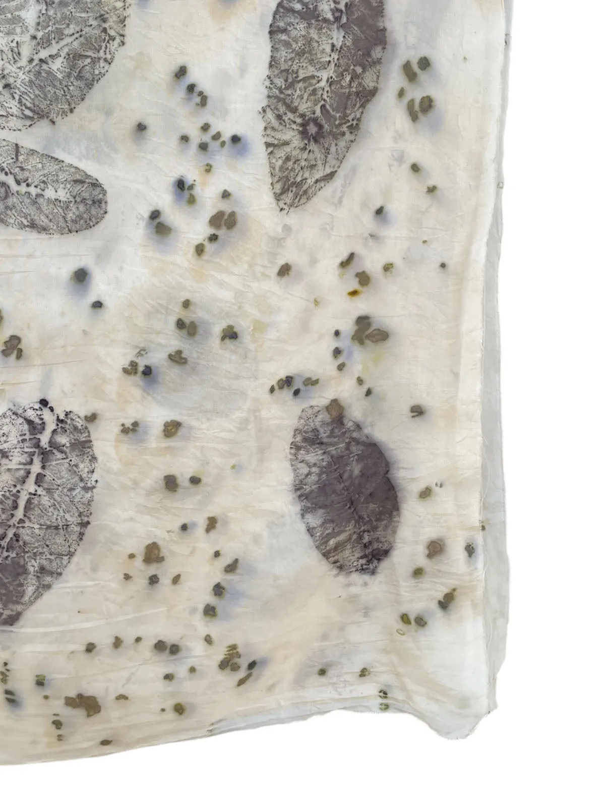 Silk Aura: Eco-Printed Speckled Stole