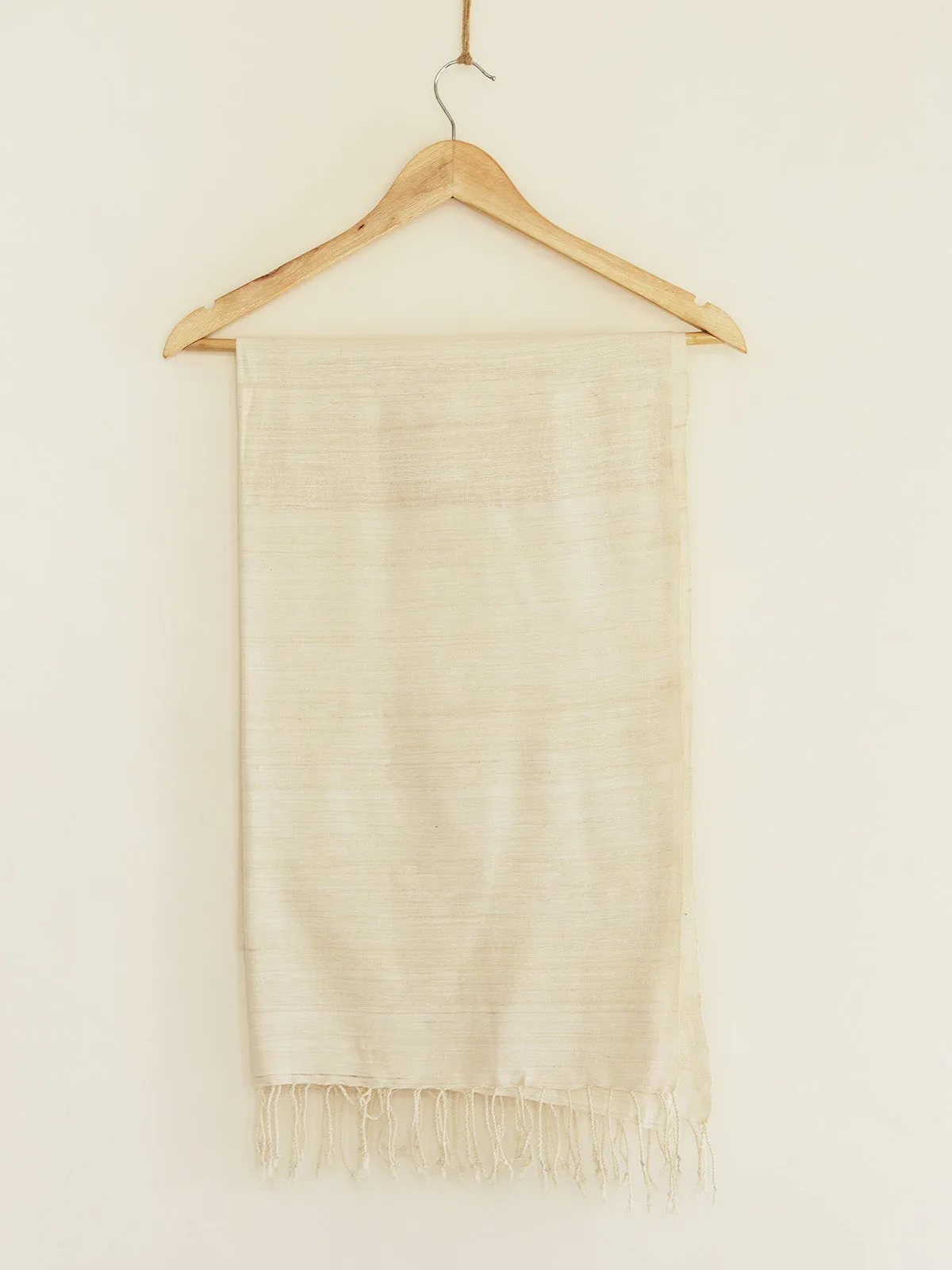 Silk Scarf In Solid White