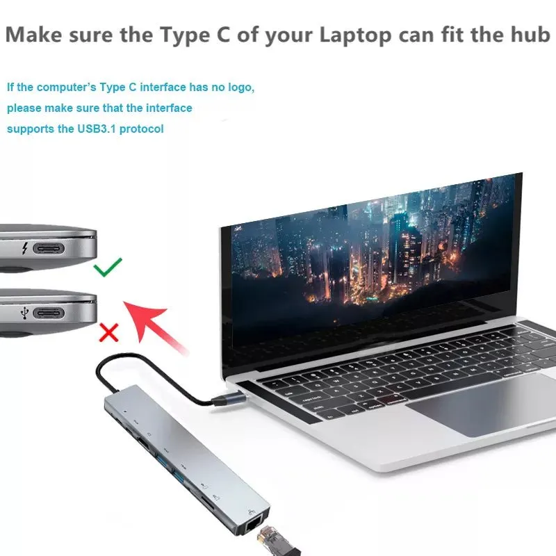 USB-C Hub Type-C Splitter