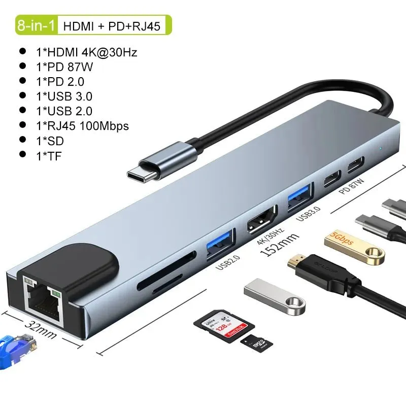USB-C Hub Type-C Splitter
